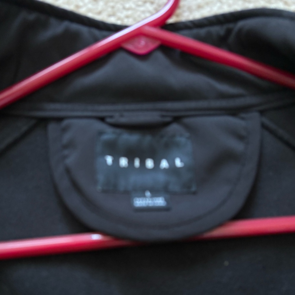 Tribal Red and Black Puffer Jacket - Picture 2 of 3